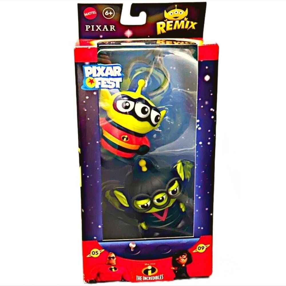 Disney Pixar Fest 2019- The Incredibles-Mr. Incredible & Edna-Alien Remix 2-Pack